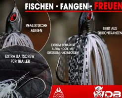 Wild Devil Baits Multi Tail Spinnerbait Spinner Bait Kunstköder Spin Jig Angelköder Barsch Hecht Zander Angelköder