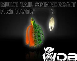 Wild Devil Baits Multi Tail Spinnerbait Spinner Bait Kunstköder Spin Jig Angelköder Barsch Hecht Zander Angelköder