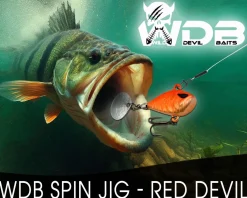 Wild Devil Baits Multi Tail Spin Jig Bleikopfspinner Jig Spinner Kunstköder Wechselblätter Spinner