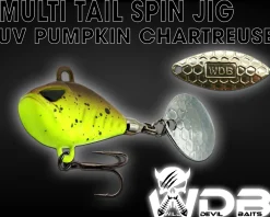 Wild Devil Baits Multi Tail Spin Jig Bleikopfspinner Jig Spinner Kunstköder Wechselblätter Spinner