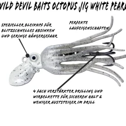 Wild Devil Baits Octopus Jig Dorsch Heilbutt Seelachs Köder Pilker Meeresangeln Meeresköder & Systeme