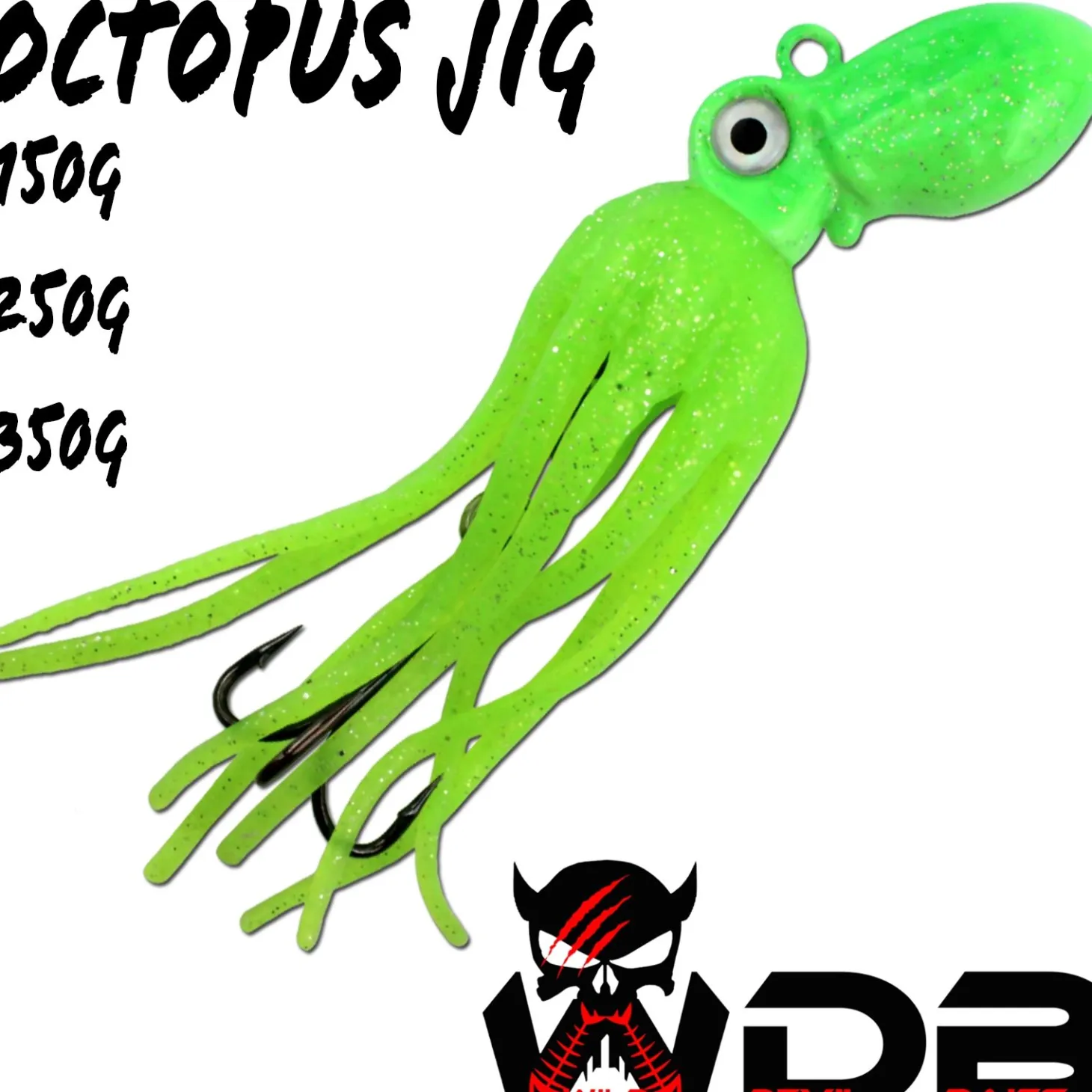 Wild Devil Baits Octopus Jig Dorsch Heilbutt Seelachs Köder Pilker Meeresangeln Meeresköder & Systeme