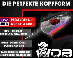 Wild Devil Baits Pela King Screw Head Screw Jig Pelagic Schraub Jighead Jigkopf mit Schraube Vertikal Angelköder