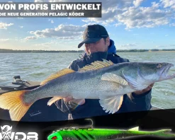 Wild Devil Baits Pela King Pelagic Köder Pelagisch Angeln Shad Kunstköder Vertikal Köder V Tail Gummifisch-Black Atom Angelköder