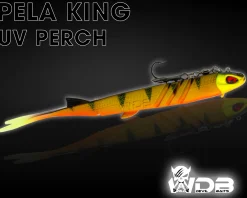 Wild Devil Baits Pela King Pelagic Köder Pelagisch Angeln Shad Kunstköder Vertikal Köder V Tail Gummifisch-UV Perch Angelköder