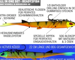 Wild Devil Baits Pela King Pelagic Köder Pelagisch Angeln Shad Kunstköder Vertikal Köder V Tail Gummifisch-UV Perch Angelköder