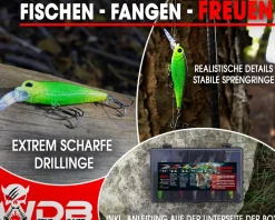 Wild Devil Baits Ready2Fish Wobbler Set Deep Shad in Box Wobbler Hardbaits für Hecht Zander Barsch Angelköder