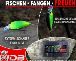 Wild Devil Baits Ready2Fish Wobbler Set Fat Crank in Box Wobbler Hardbaits für Hecht Zander Barsch  Angelköder