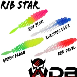 Wild Devil Baits Ribstar Trout Bait Forellenköder Trout Worm Dropshot Köder  Angelköder