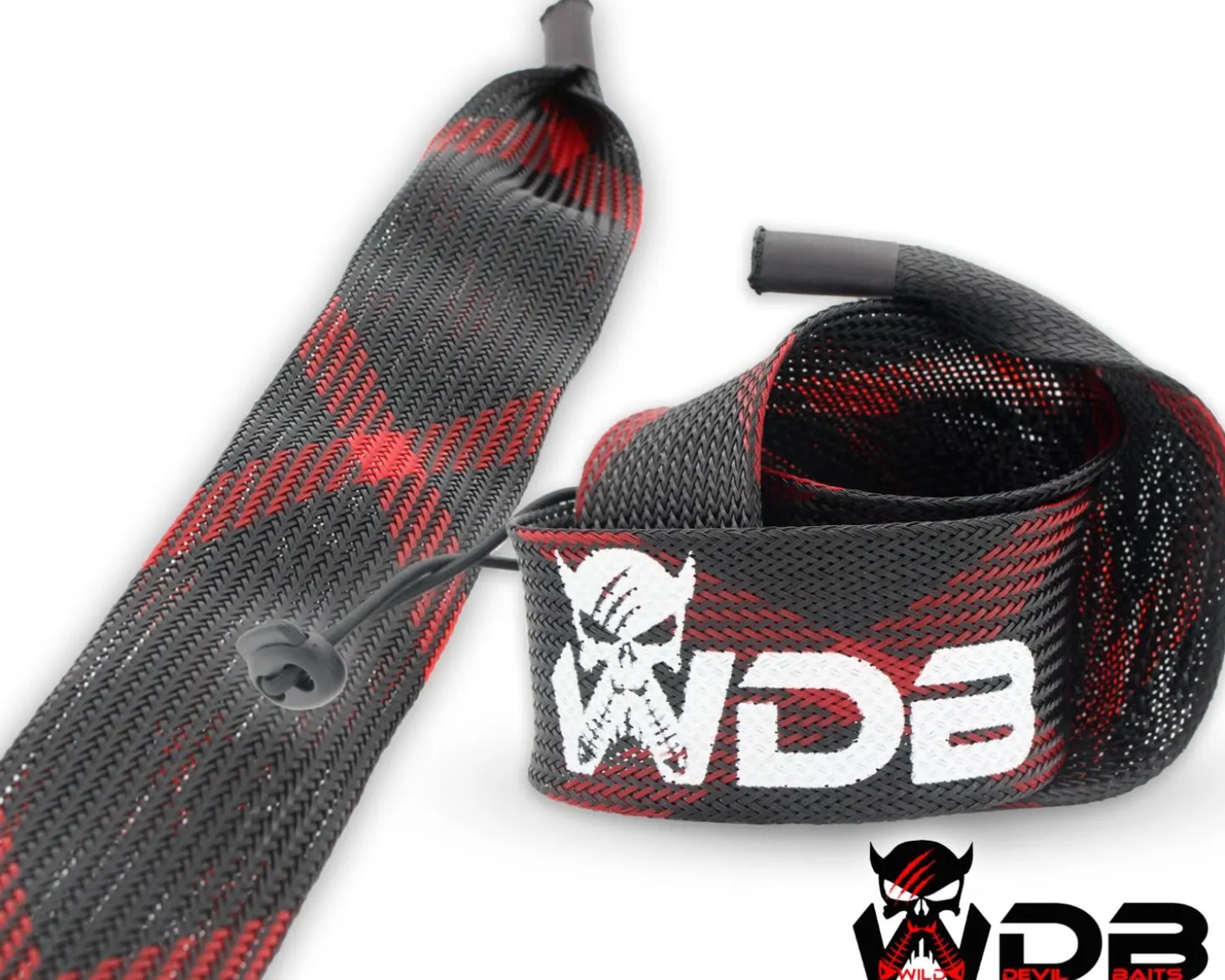 Wild Devil Baits Rutensocke Rutenschutz Cast & Spin Rod Guard Angelrutensocken Angelrutenhülle Schutzhülle für Angelrute Angelruten