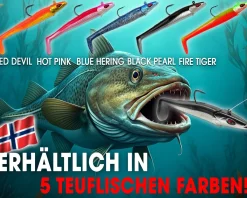 Wild Devil  Baits Sand Eel Black Pearl Sandaal Meeres Shad Gummifisch Angelköder