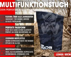 Wild Devil Baits Schlauchschal Loop Multifunktionstuch Scarf Halstuch Angler Halswärmer Angeln Nackenwärmer Angelkleidung