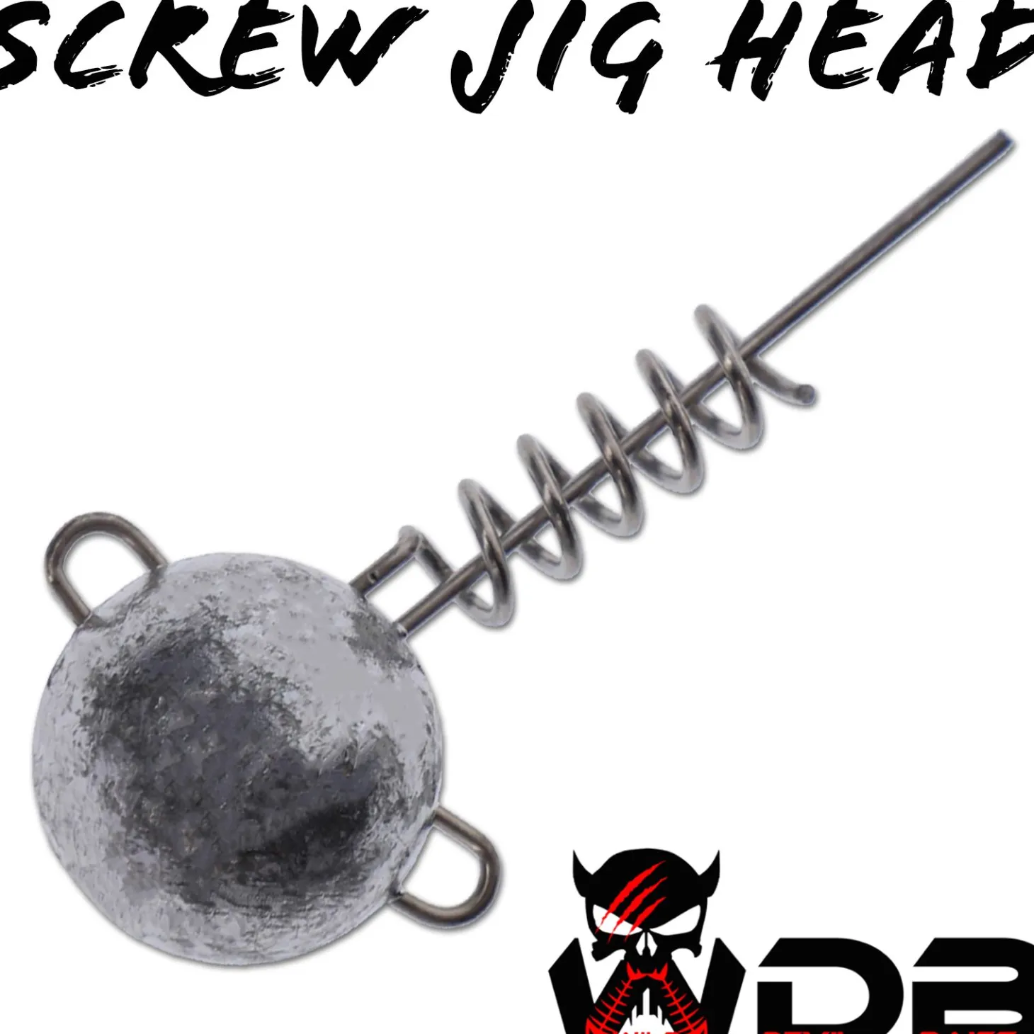 Wild Devil Baits Screw Jig Head Schraub Jigkopf Spiral Bleiköpfe Schraub Jighaken Angelköder