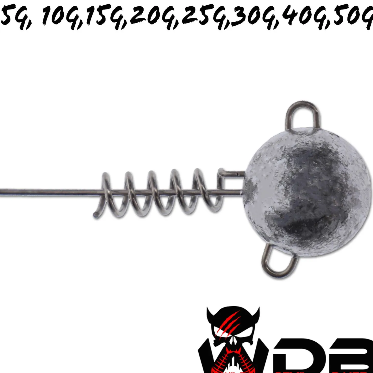 Wild Devil Baits Screw Jig Head Schraub Jigkopf Spiral Bleiköpfe Schraub Jighaken Angelköder