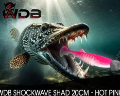 Wild Devil Baits Shockwave Shad 20cm Gummifisch Kunstköder Softlure Gummiköder Hecht Wels Dorsch Heilbutt Meeresköder Raubfischköder Angelköder