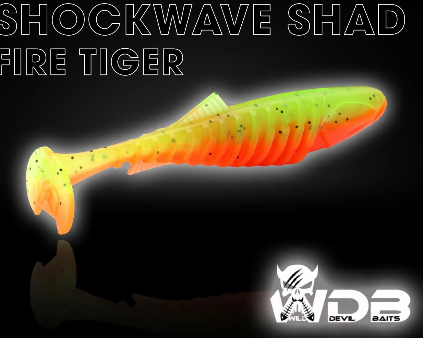 Wild Devil Baits Shockwave Shad 20cm Gummifisch Kunstköder Softlure Gummiköder Hecht Wels Dorsch Heilbutt Meeresköder Raubfischköder Angelköder