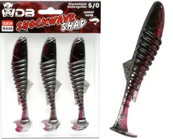 Wild Devil Baits Shockwave Shad Dark Devil Gummifisch Kunstköder Softlure Gummiköder Hecht Barsch Zander Angelköder Raubfischköder Angelköder
