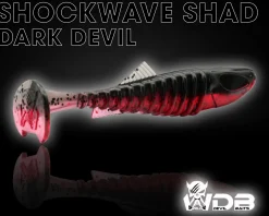 Wild Devil Baits Shockwave Shad Dark Devil Gummifisch Kunstköder Softlure Gummiköder Hecht Barsch Zander Angelköder Raubfischköder Angelköder