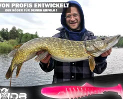 Wild Devil Baits Shockwave Shad Hot Pink Gummifisch Kunstköder Softlure Gummiköder Hecht Barsch Zander Angelköder Raubfischköder Angelköder