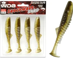 Wild Devil Baits Shockwave Shad Natural Perch Gummifisch Kunstköder Softlure Gummiköder Hecht Barsch Zander Angelköder Raubfischköder Angelköder