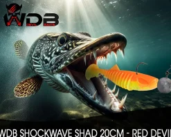 Wild Devil Baits Shockwave Shad Gummifisch Kunstköder Softlure Gummiköder Hecht Barsch Zander Angelköder Raubfischköder Angelköder