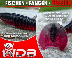 Wild Devil Baits Shockwave Shad Gummifisch Kunstköder Softlure Gummiköder Hecht Barsch Zander Angelköder Raubfischköder Angelköder