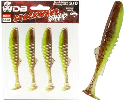 Wild Devil Baits Shockwave Shad Gummifisch Kunstköder Softlure Gummiköder Hecht Barsch Zander Angelköder Raubfischköder Angelköder