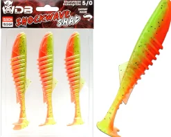 Wild Devil Baits Shockwave Shad Fire Tiger Gummifisch Kunstköder Softlure Gummiköder Hecht Barsch Zander Angelköder Raubfischköder Angelköder
