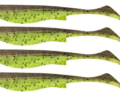 Wild Devil Baits Smart Shad UV Green Pumpkin Chartreuse Pro Guiding Gummifisch  Angelköder