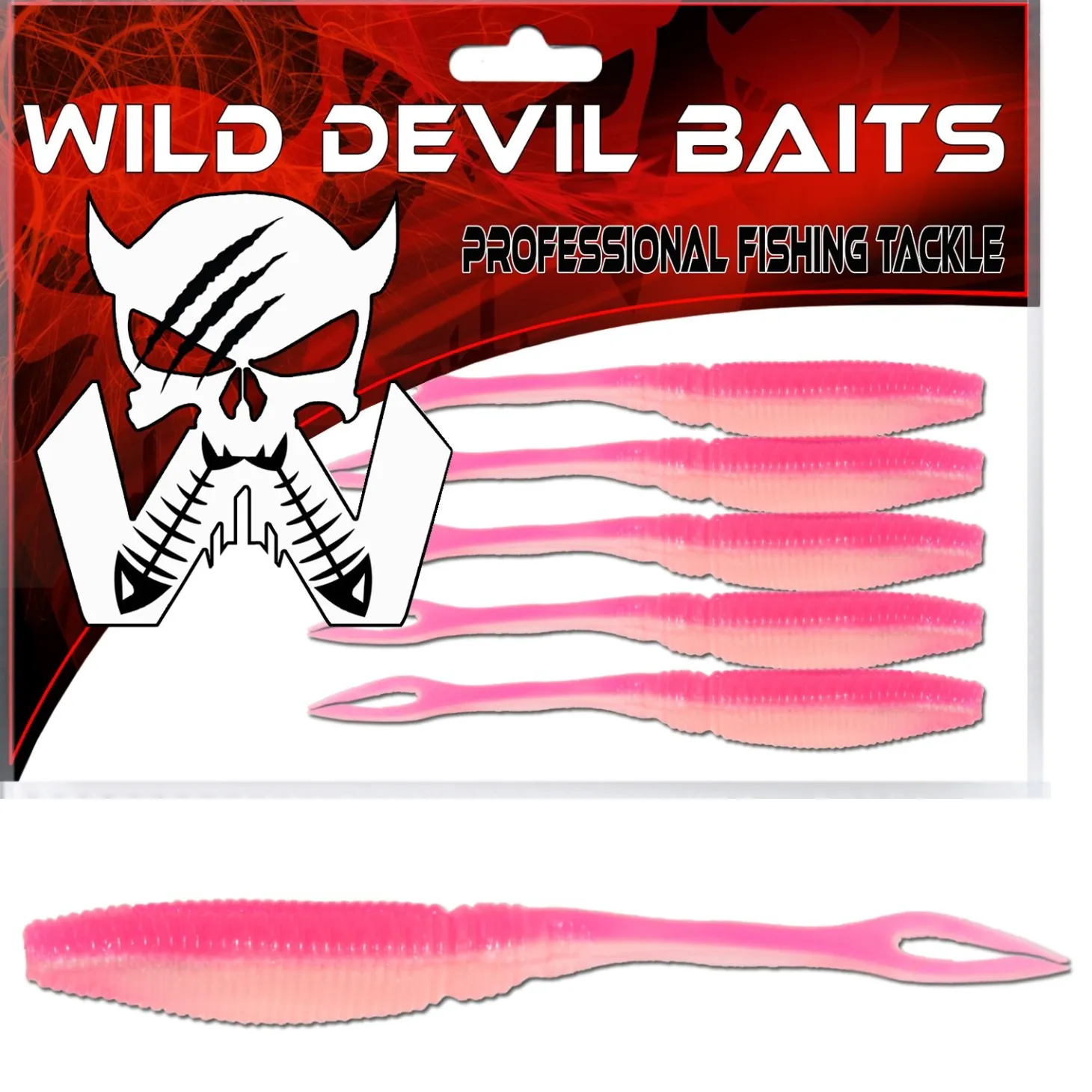Wild Devil Baits Snake Shad Powerpack V Tail Angelköder