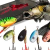 Wild Devil Baits Spinner Sortiment Zander in Box Pike Perch Spinnköder Kunstköder Set Angelköder Spoon Sortimente