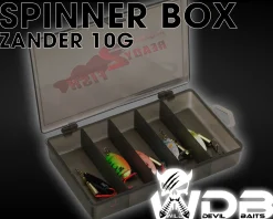 Wild Devil Baits Spinner Sortiment Zander in Box Pike Perch Spinnköder Kunstköder Set Angelköder Spoon Sortimente