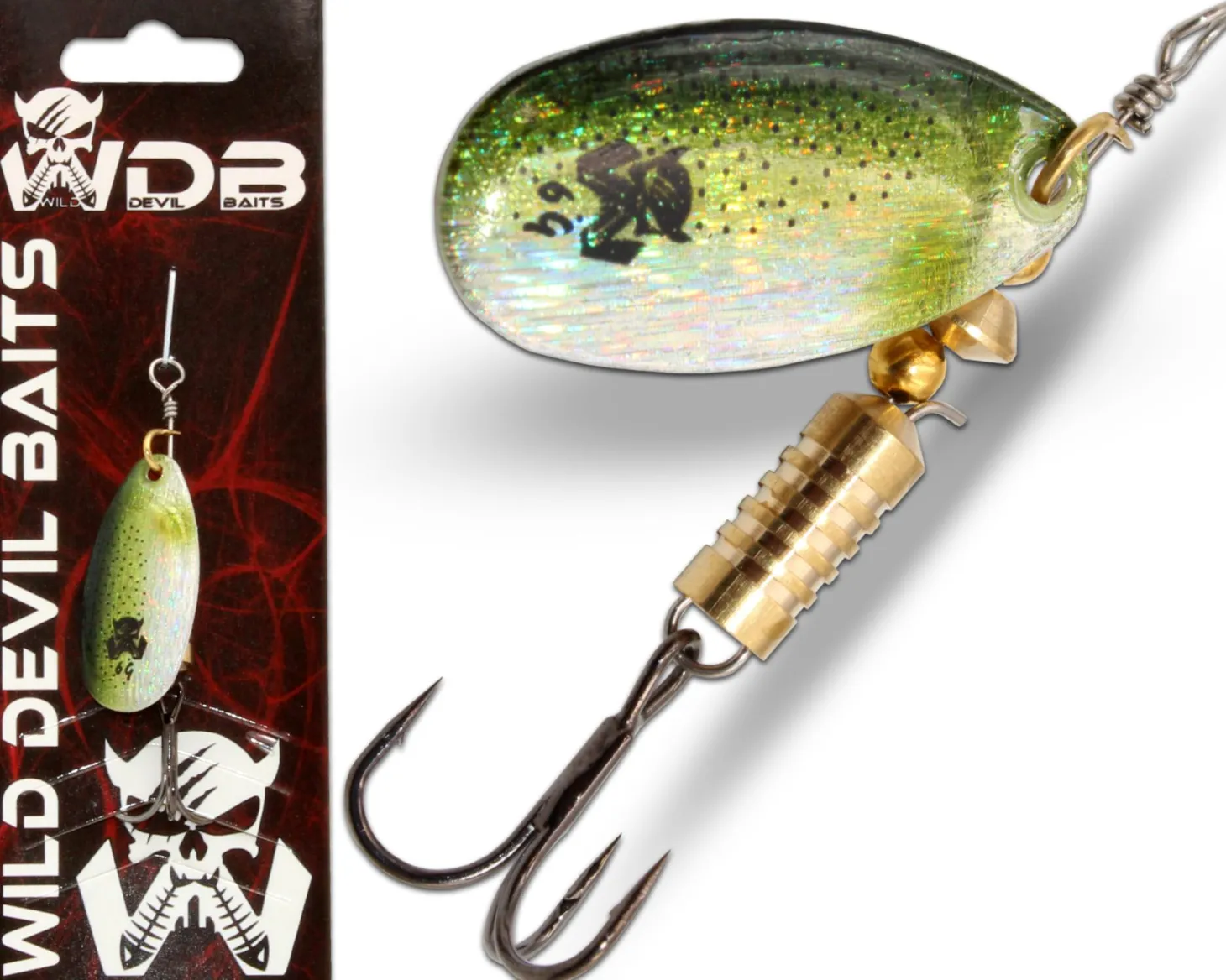 Wild Devil Baits Spinner AYU Raubfisch Köder Kunstköder Spoon Angelköder