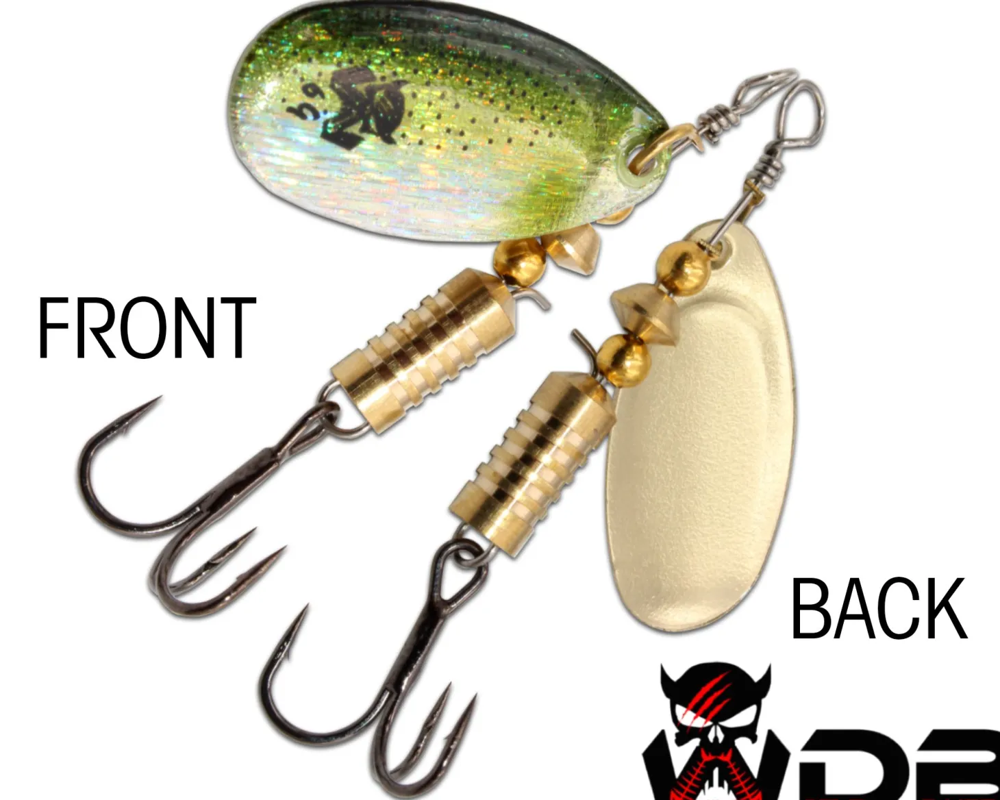 Wild Devil Baits Spinner AYU Raubfisch Köder Kunstköder Spoon Angelköder