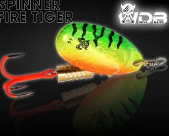 Wild Devil Baits Spinner Fire Tiger Raubfisch Köder Kunstköder Spoon Angelköder