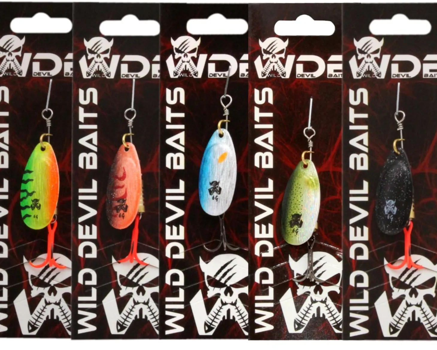 Wild Devil Baits Spinner Fire Tiger Raubfisch Köder Kunstköder Spoon Angelköder