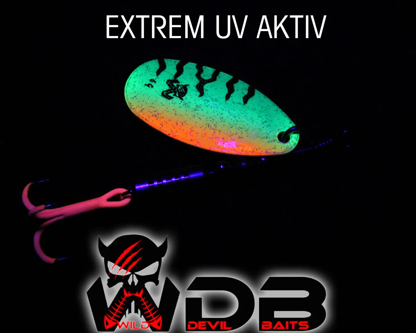 Wild Devil Baits Spinner Fire Tiger Raubfisch Köder Kunstköder Spoon Angelköder