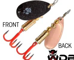 Wild Devil Baits Spinner Black Devil Raubfisch Köder Kunstköder Spoon Angelköder