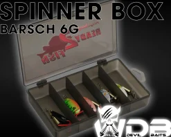 Wild Devil Baits Spinner Sortiment Barsch in Box Perch Spinnköder Kunstköder Set Angelköder Spoon Sortimente