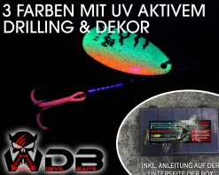 Wild Devil Baits Spinner Sortiment Barsch in Box Perch Spinnköder Kunstköder Set Angelköder Spoon Sortimente