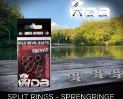 Wild Devil Baits Splitring extra strong Sprengring Splitringe Angelzubehör