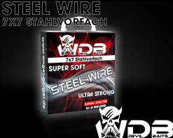 Wild Devil Baits Steel Wire 7x7 Stahlvorfach 10m Raubfischvorfach Hecht Vorfachmaterial Steel Leader Vorfachschnur