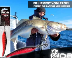 Wild Devil Baits Strike Pilk Red Devil Pilker Meeresköder Angeln Dorsch Heilbutt Norwegen Köder Meeresangeln Angelköder