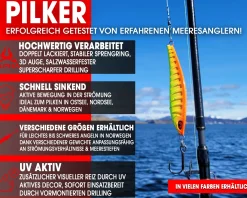 Wild Devil Baits Strike Pilk Pilker Meeresköder Angeln Dorsch Heilbutt Norwegen Köder Meeresangeln Angelköder