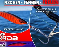 Wild Devil Baits Strike Pilk Pilker Meeresköder Angeln Dorsch Heilbutt Norwegen Köder Meeresangeln Angelköder