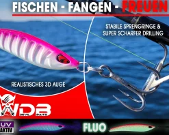 Wild Devil Baits Strike Pilk Pilker Meeresköder Angeln Dorsch Heilbutt Norwegen Köder Meeresangeln Angelköder