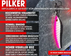 Wild Devil Baits Strike Pilk Pilker Meeresköder Angeln Dorsch Heilbutt Norwegen Köder Meeresangeln Angelköder