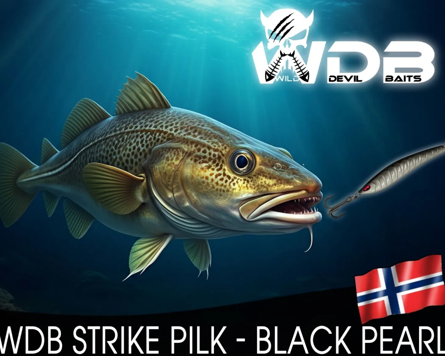Wild Devil Baits Strike Pilk Black Pearl Pilker Meeresköder Angeln Dorsch Heilbutt Norwegen Köder Meeresangeln Angelköder