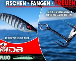 Wild Devil Baits Strike Pilk Black Pearl Pilker Meeresköder Angeln Dorsch Heilbutt Norwegen Köder Meeresangeln Angelköder