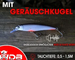 Wild Devil Baits Striker Minnow Wobbler Hardbait Kunstköder Raubfisch Köder Barsch Hecht Zander Wobbler